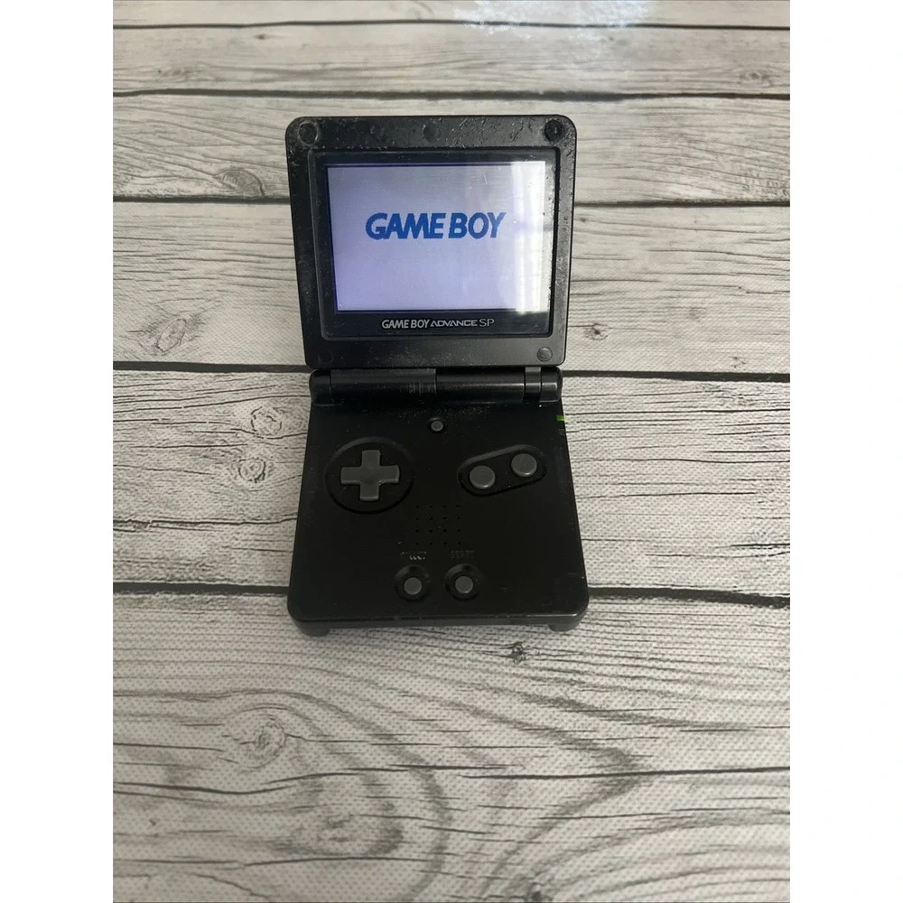 Nintendo Gameboy Advance SP Handheld System Console Onyx Black (AGS-001) Tested